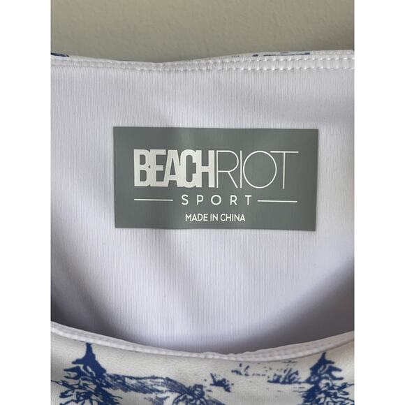 Beach Riot Sport NWOT Audrey Top in Alps Toile Sports Bra Women's Size M - Picture 5 of 8